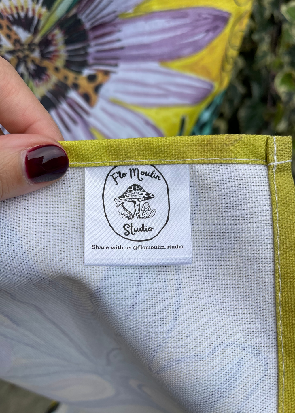 Pasionaria Yellow Tea Towel