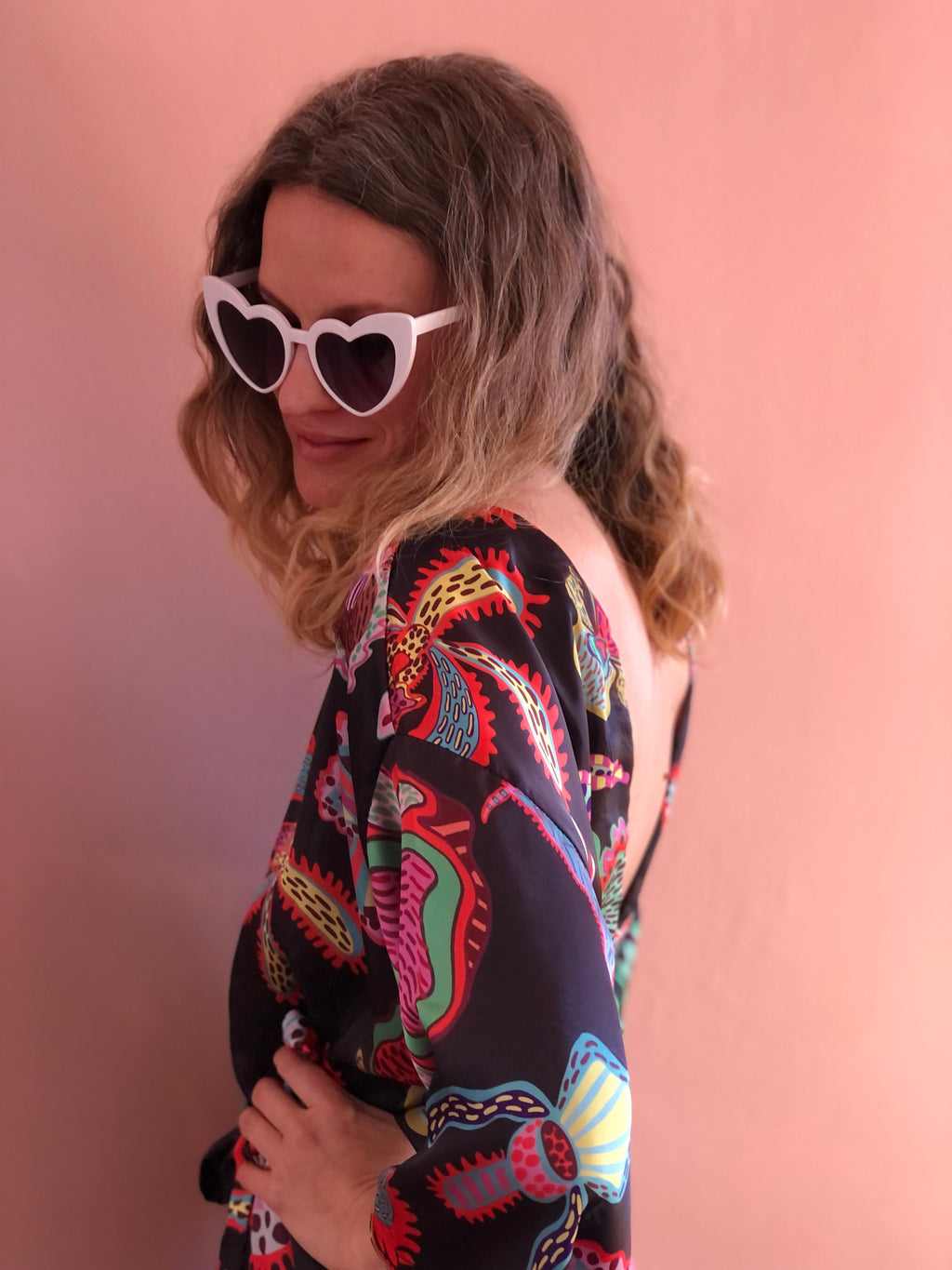 Wild Orchids Kimono 👘 black